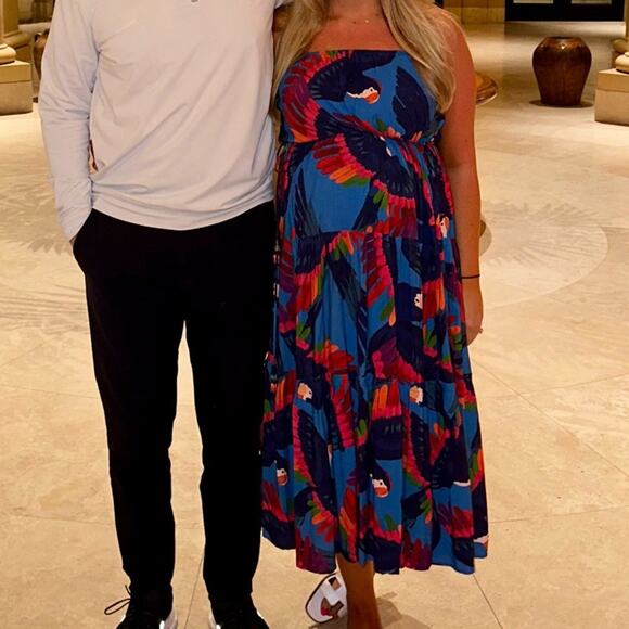 FARM Rio Rainbow Macaws Midi Dress - Picture 8 of 8